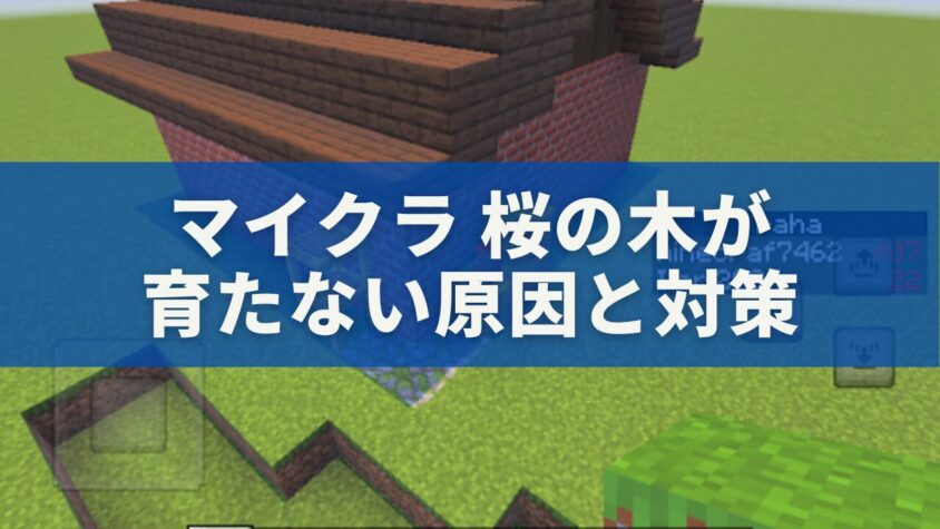マイクラ桜の木が育たない原因と対策｜確実に育てる条件と配置テクまとめ